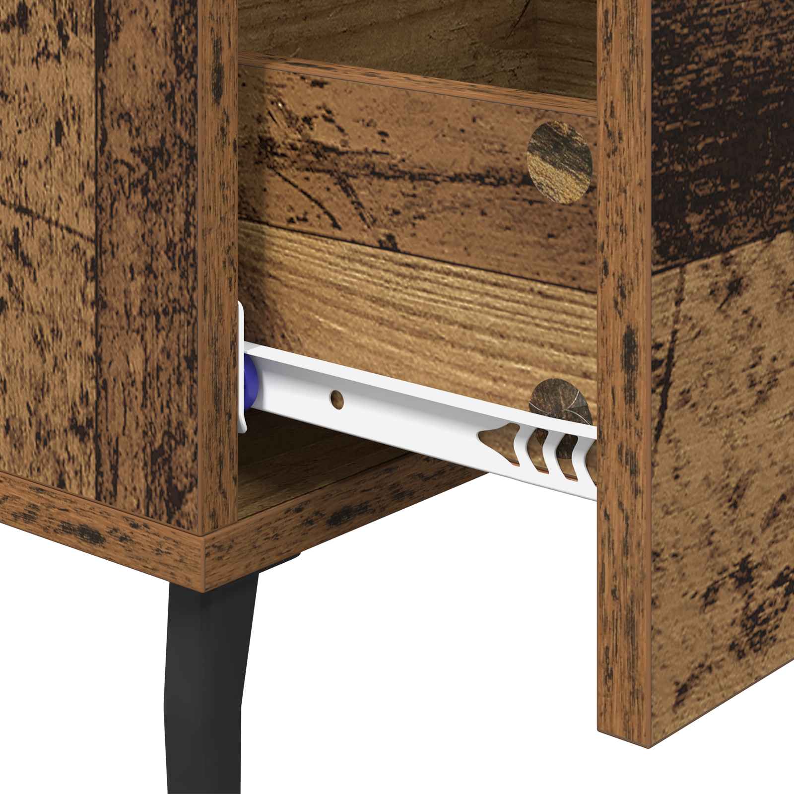 Nachttisch Altholz 40 x 40 x 66 cm Holzwerkstoff