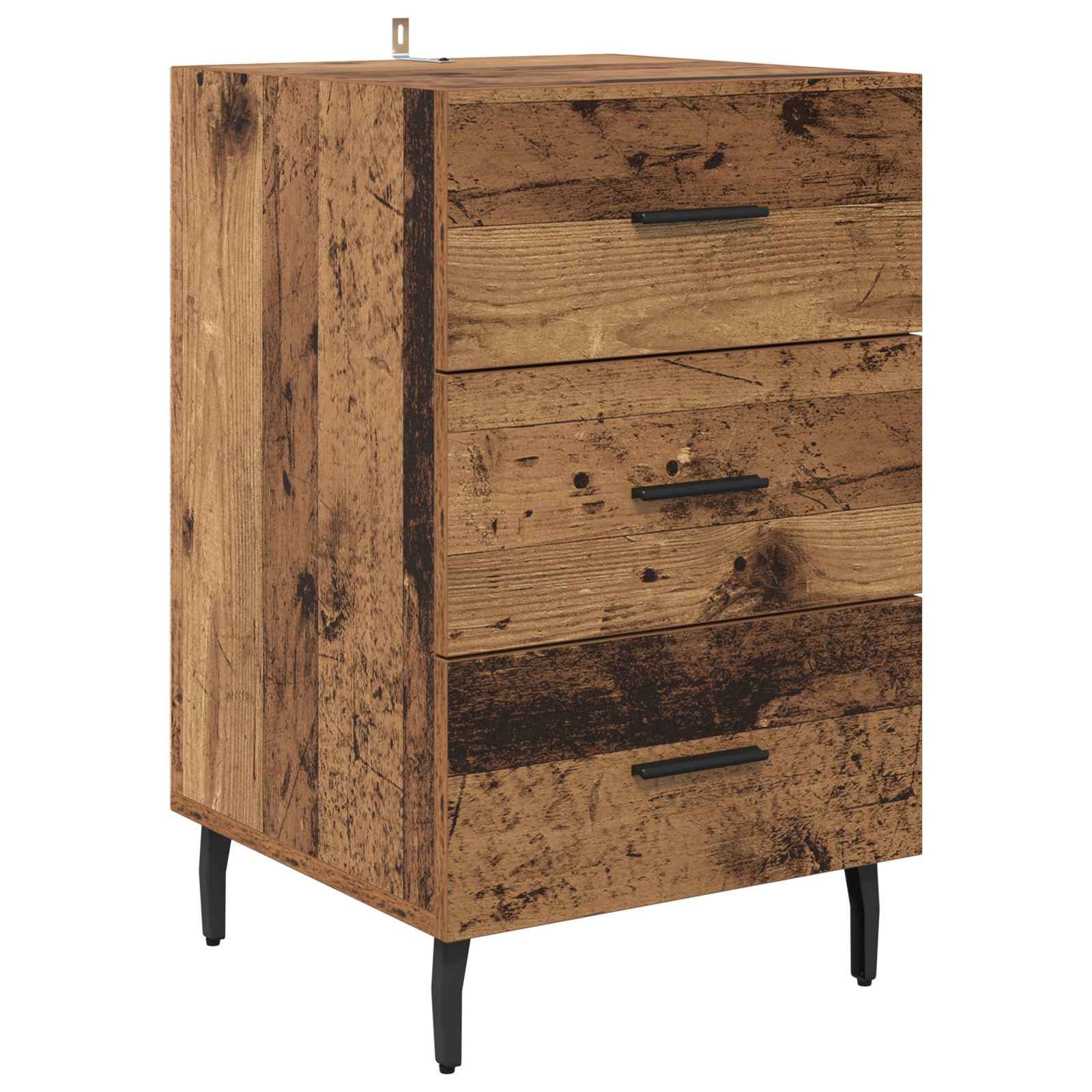 Nachttisch Altholz 40 x 40 x 66 cm Holzwerkstoff