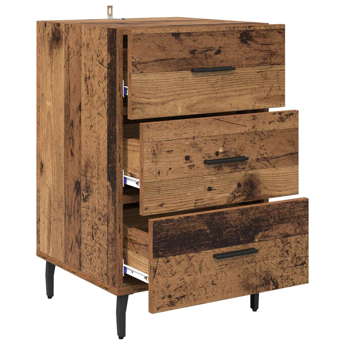 Nachttisch Altholz 40 x 40 x 66 cm Holzwerkstoff