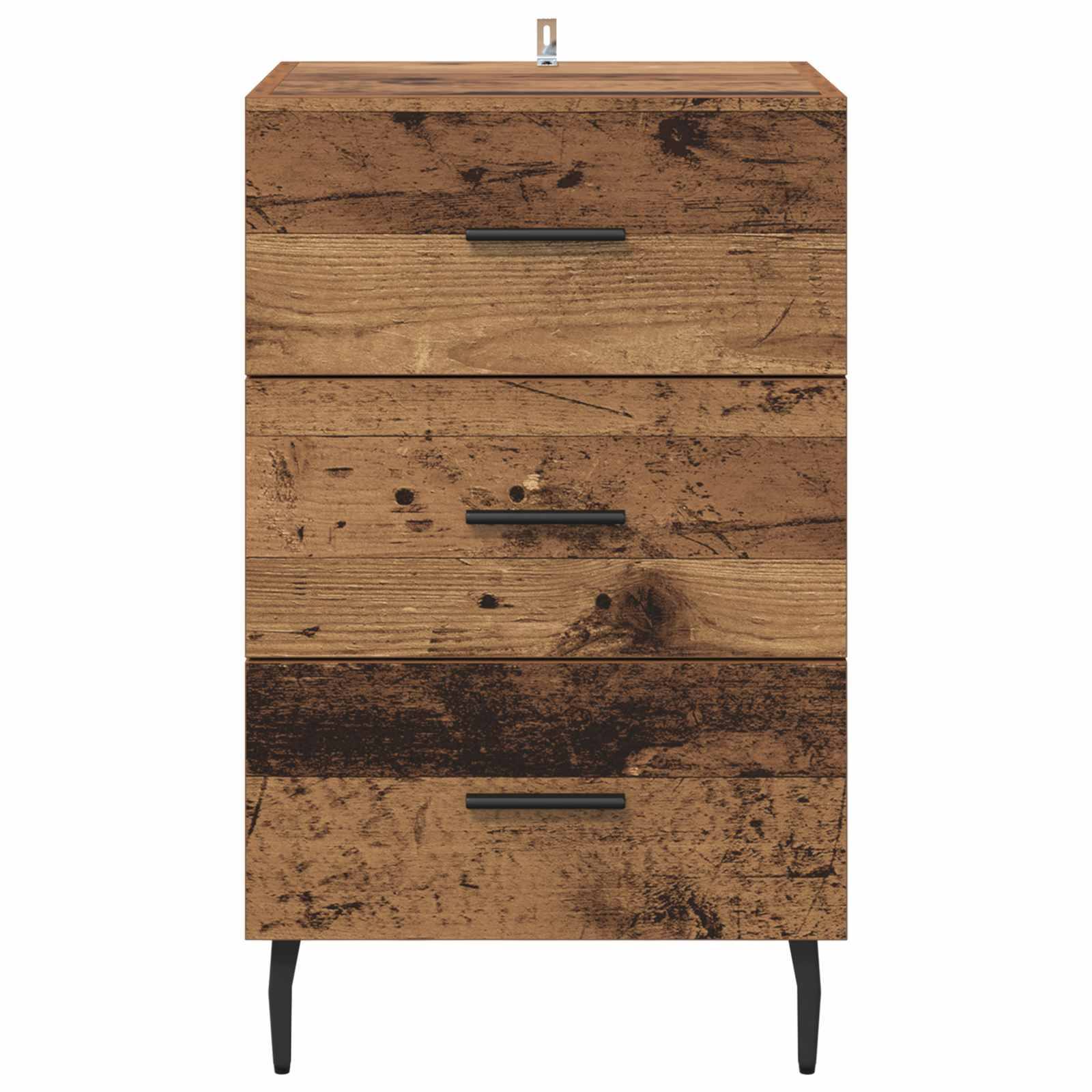 Nachttisch Altholz 40 x 40 x 66 cm Holzwerkstoff