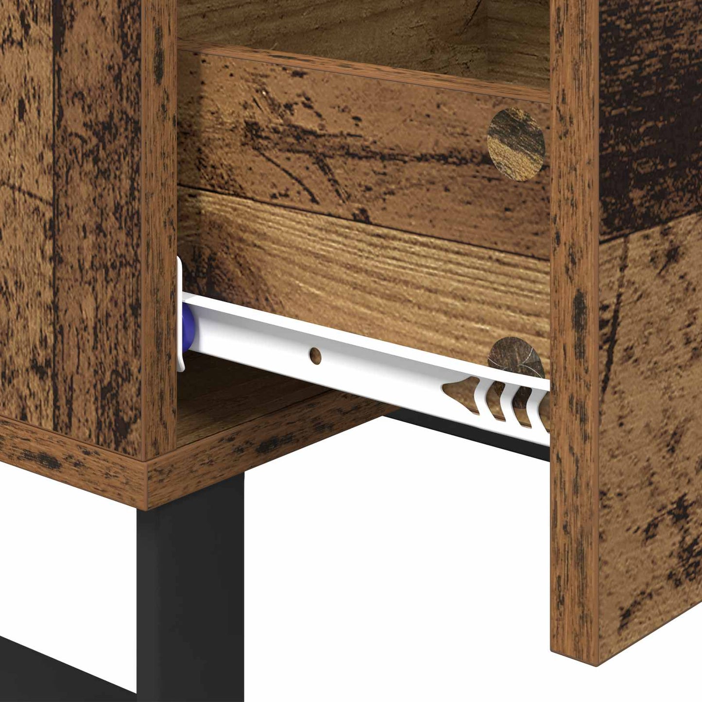 Nachttisch Altholz 40 x 40 x 66 cm Holzwerkstoff