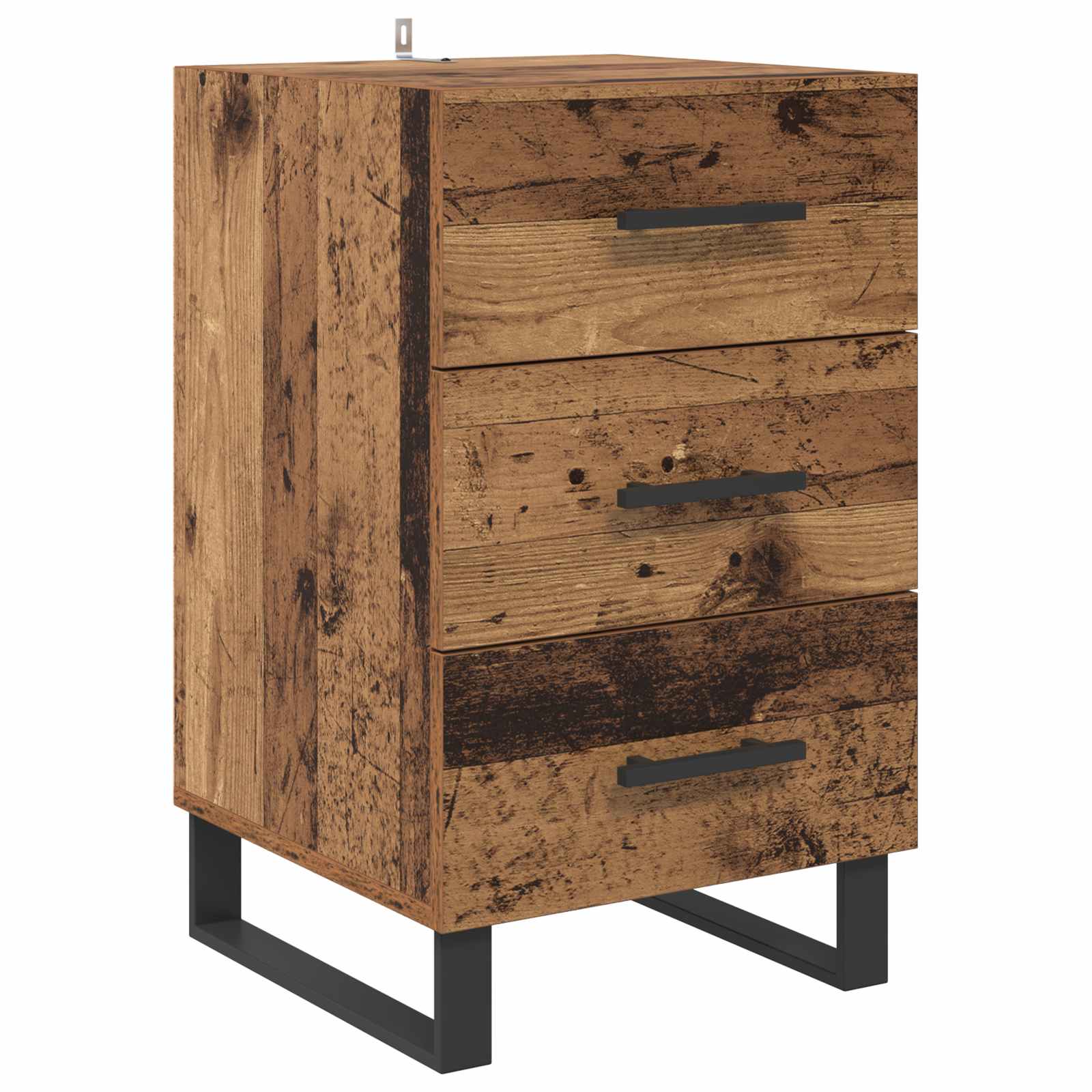 Nachttisch Altholz 40 x 40 x 66 cm Holzwerkstoff