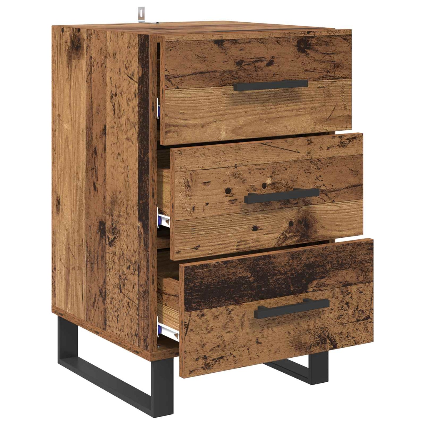 Nachttisch Altholz 40 x 40 x 66 cm Holzwerkstoff