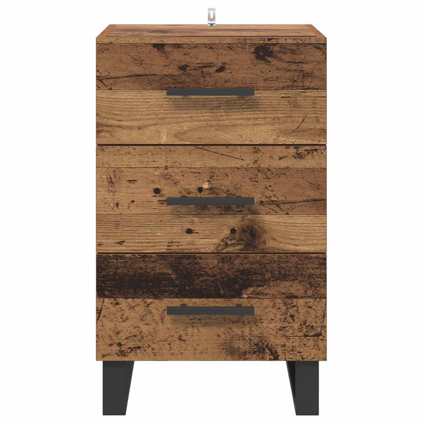 Nachttisch Altholz 40 x 40 x 66 cm Holzwerkstoff