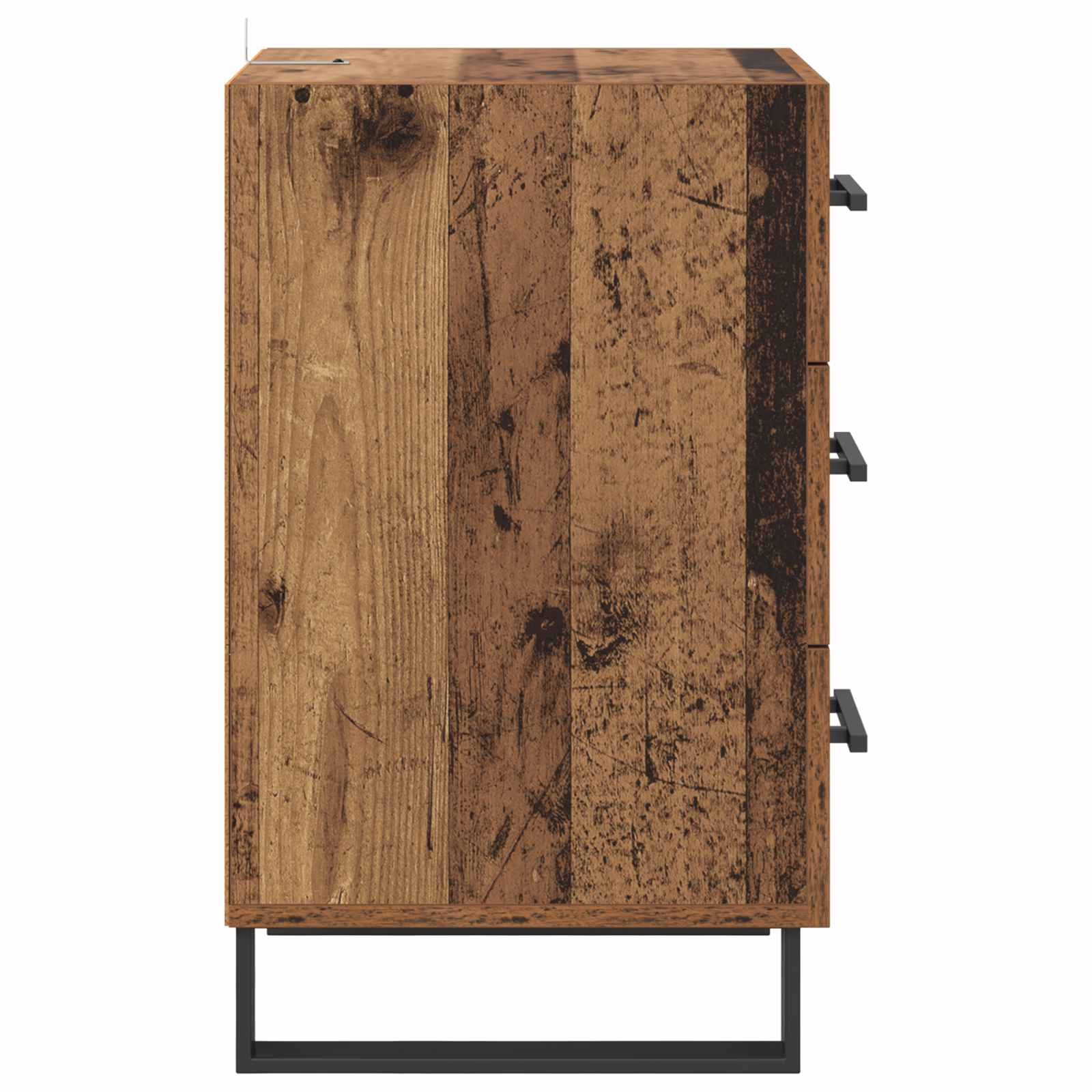 Nachttisch Altholz 40 x 40 x 66 cm Holzwerkstoff