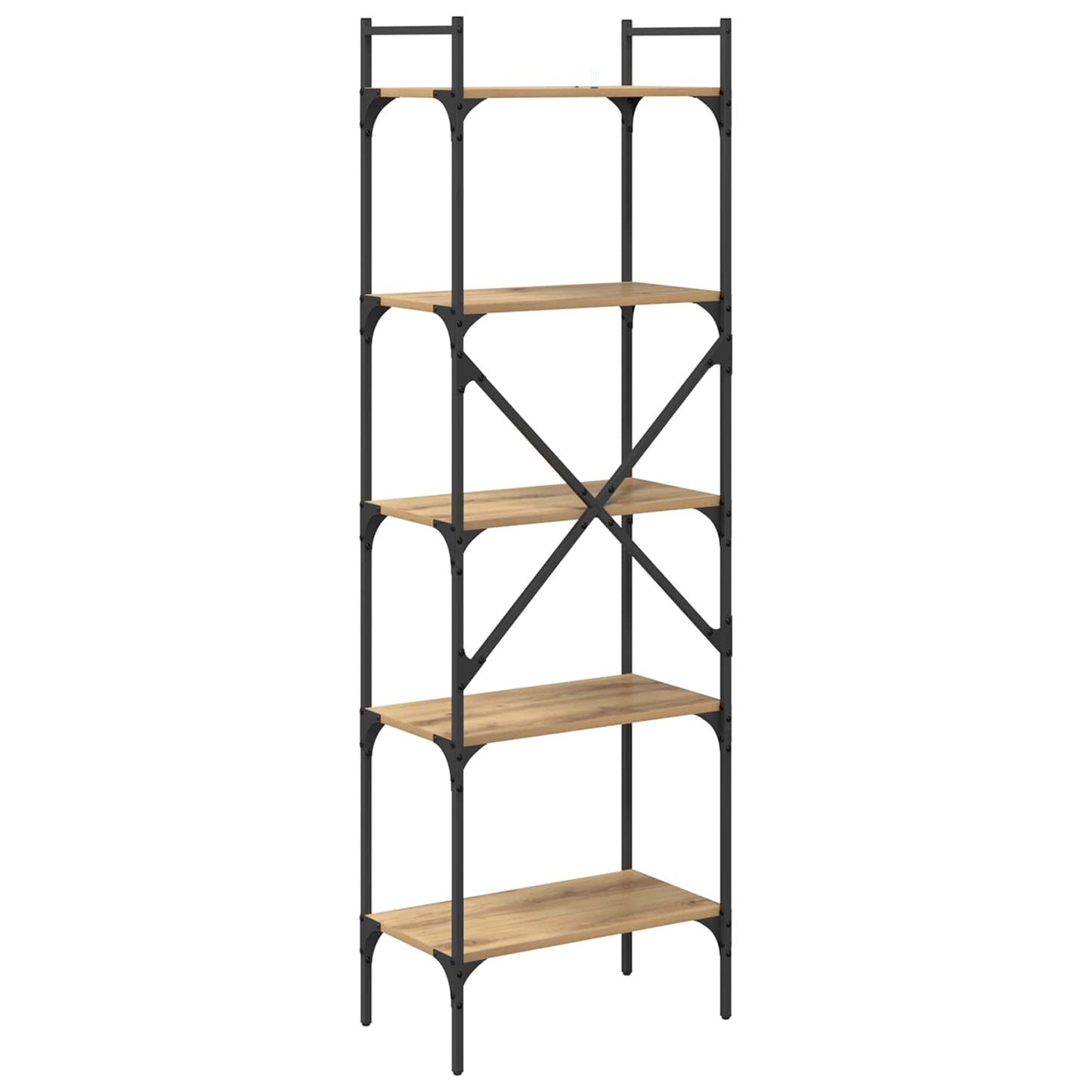 Bücherregal 5 Ebenen 56 x 32 x 174 cm Holzwerkstoff