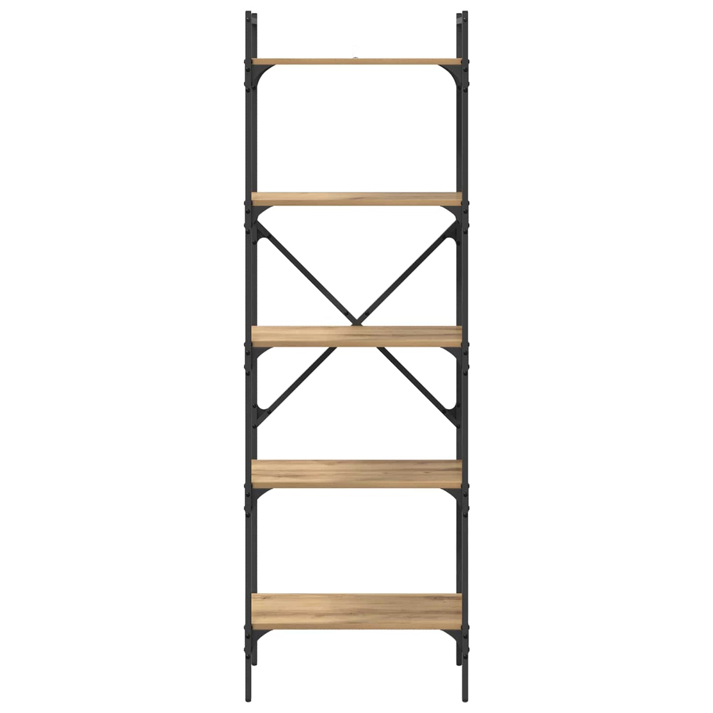 Bücherregal 5 Ebenen 56 x 32 x 174 cm Holzwerkstoff