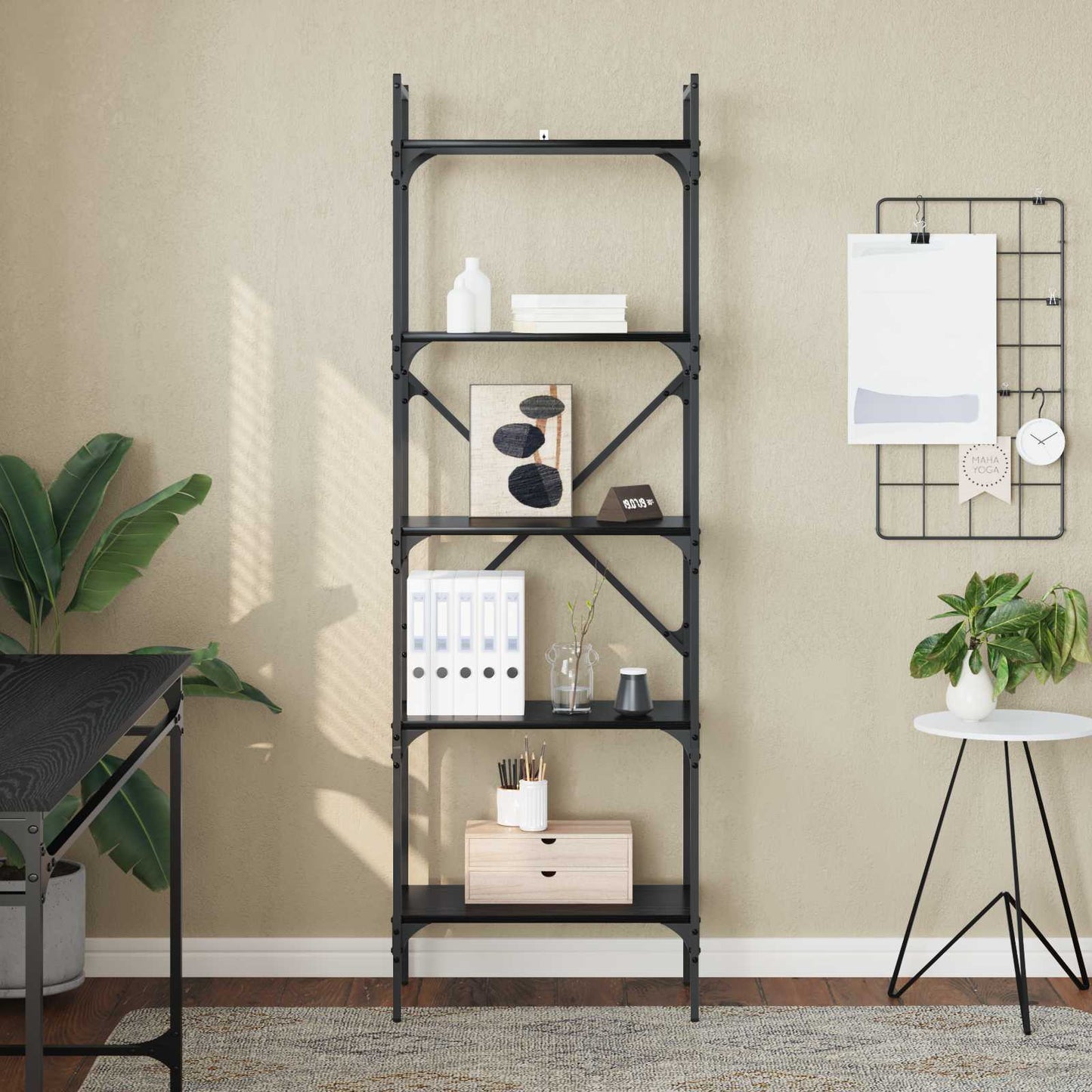 Bücherregal 5 Ebenen 56 x 32 x 174 cm Holzwerkstoff