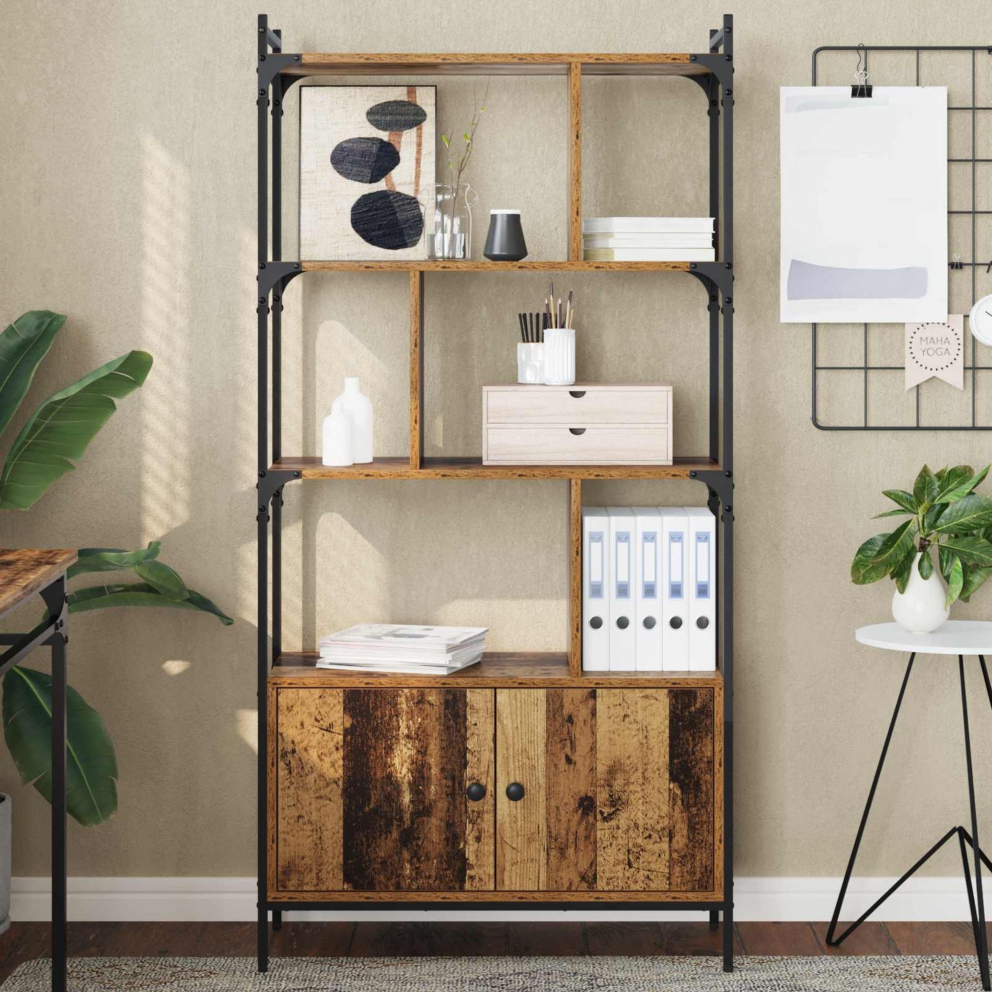 Bücherregal 6 Ebenen 76,5 x 30 x 154,5 cm Holzwerkstoff