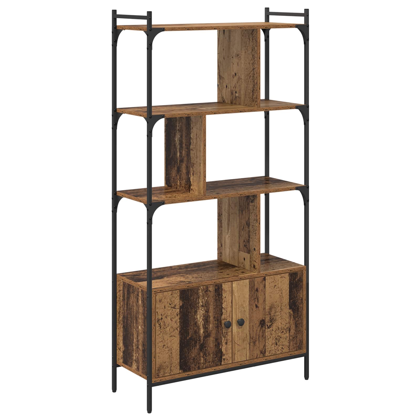 Bücherregal 6 Ebenen 76,5 x 30 x 154,5 cm Holzwerkstoff