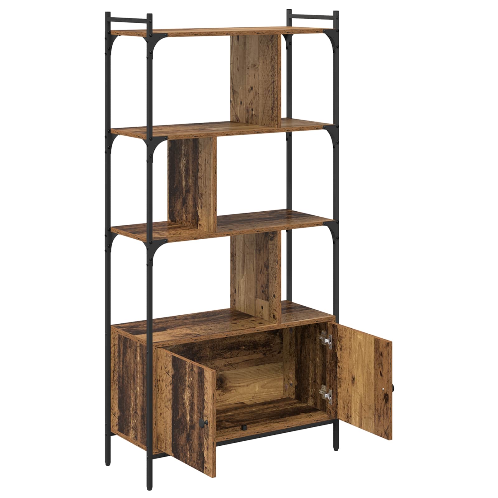 Bücherregal 6 Ebenen 76,5 x 30 x 154,5 cm Holzwerkstoff
