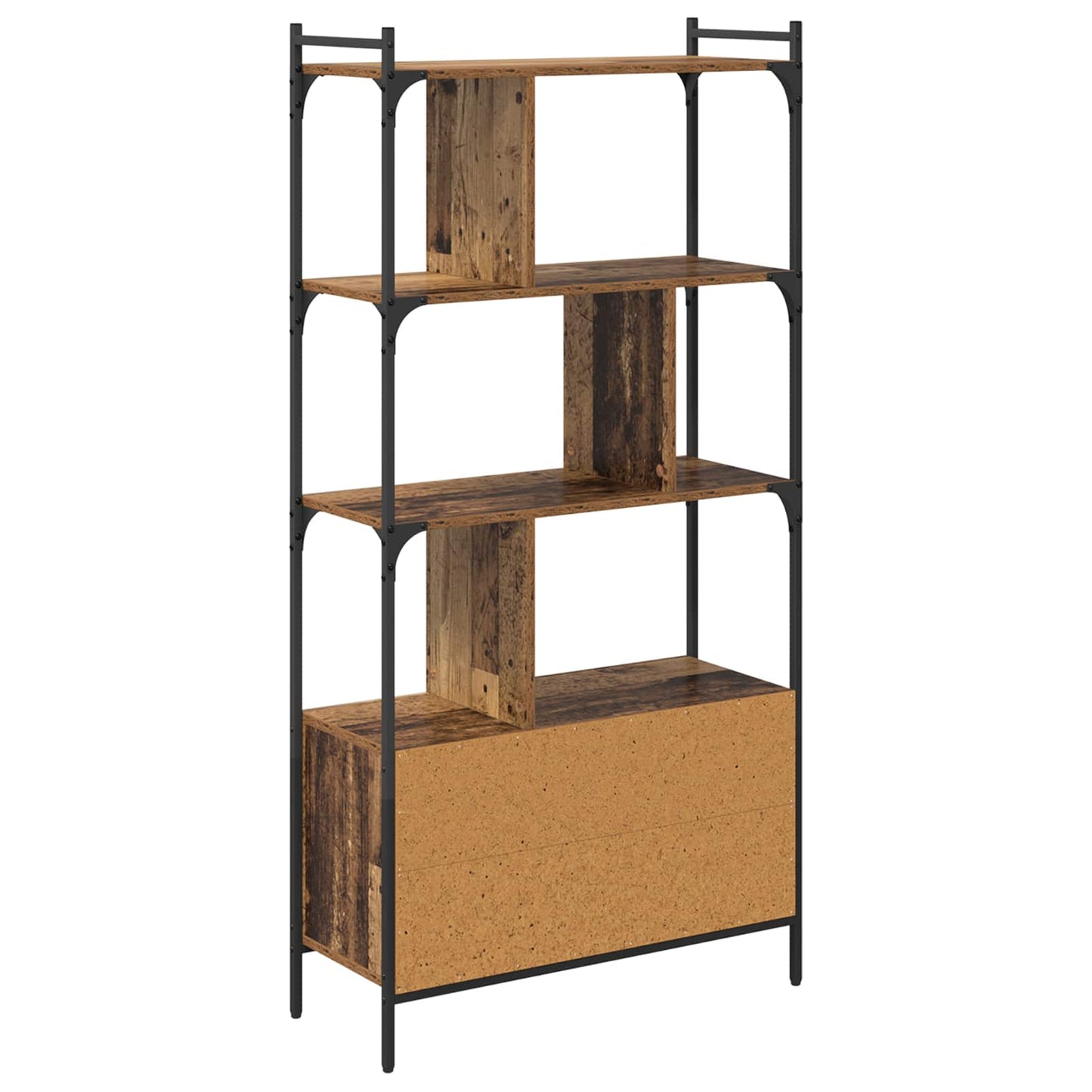 Bücherregal 6 Ebenen 76,5 x 30 x 154,5 cm Holzwerkstoff
