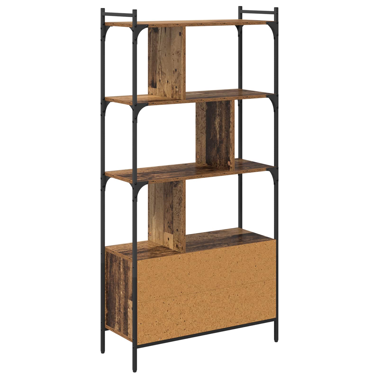 Bücherregal 6 Ebenen 76,5 x 30 x 154,5 cm Holzwerkstoff