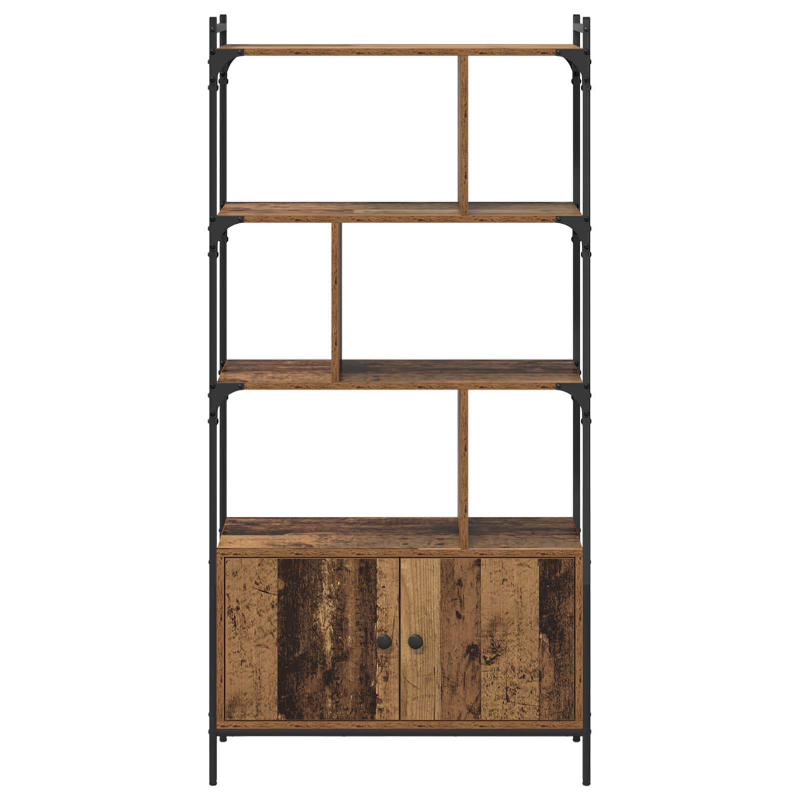 Bücherregal 6 Ebenen 76,5 x 30 x 154,5 cm Holzwerkstoff