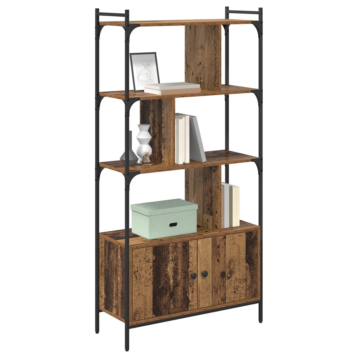 Bücherregal 6 Ebenen 76,5 x 30 x 154,5 cm Holzwerkstoff