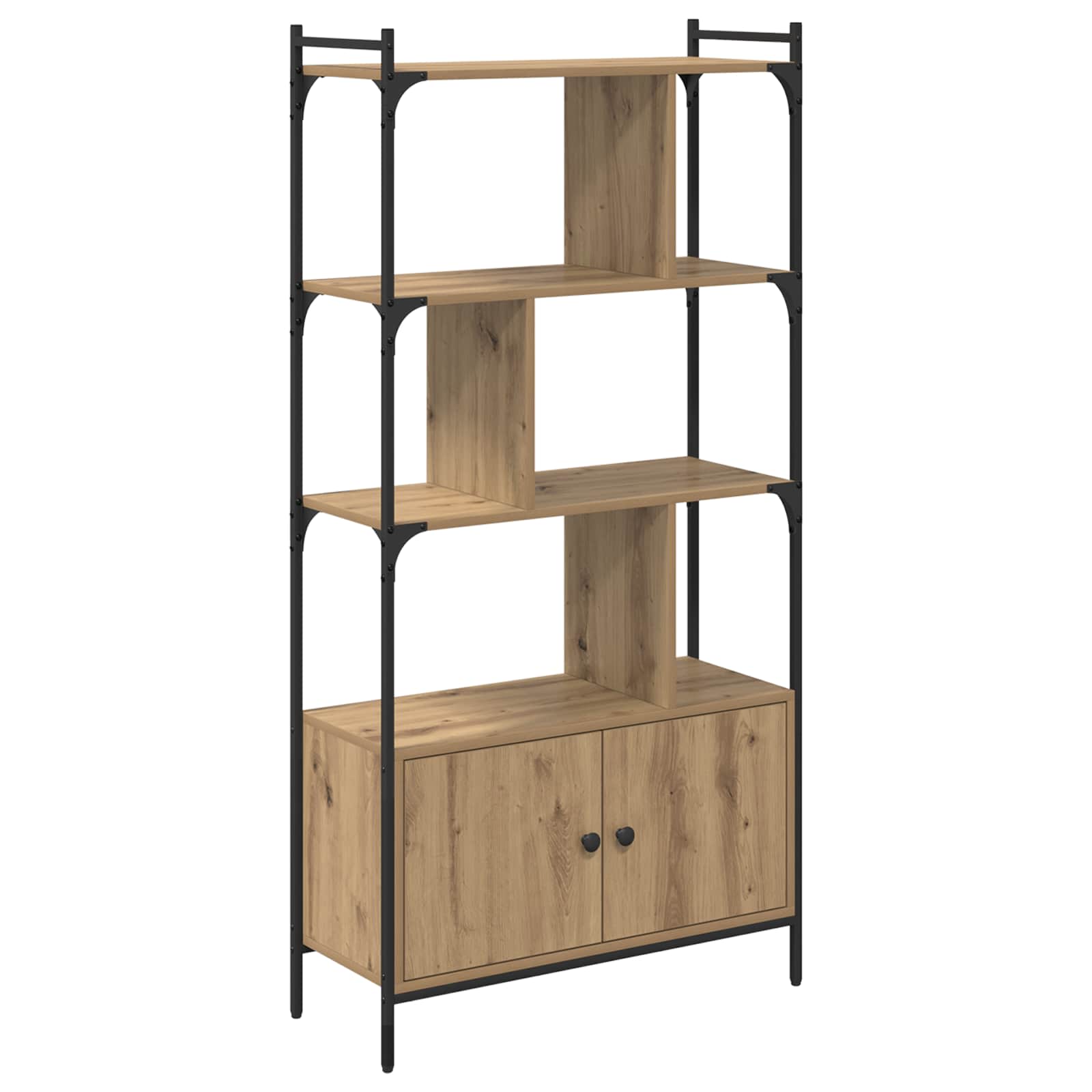 Bücherregal 6 Ebenen 76,5 x 30 x 154,5 cm Holzwerkstoff