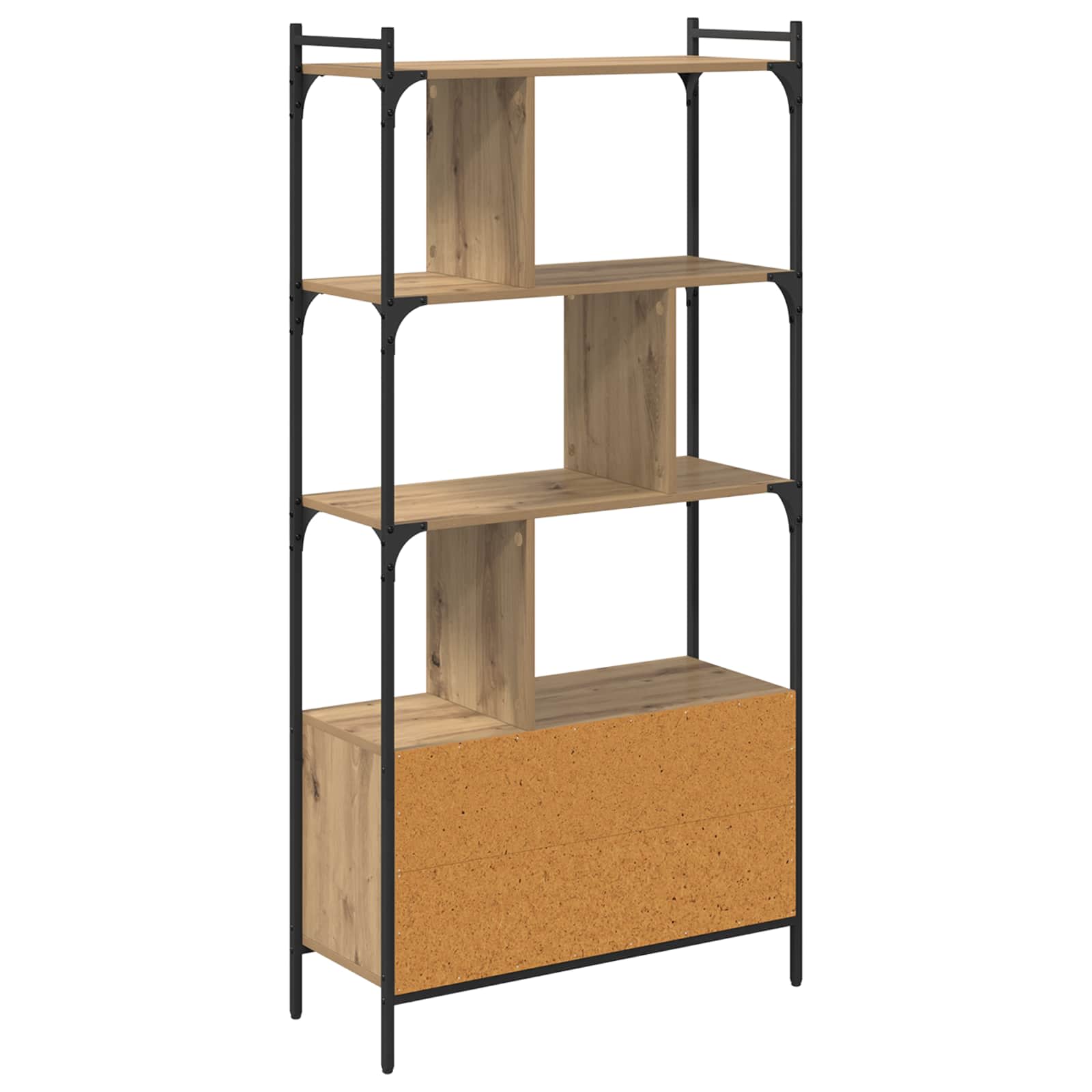 Bücherregal 6 Ebenen 76,5 x 30 x 154,5 cm Holzwerkstoff
