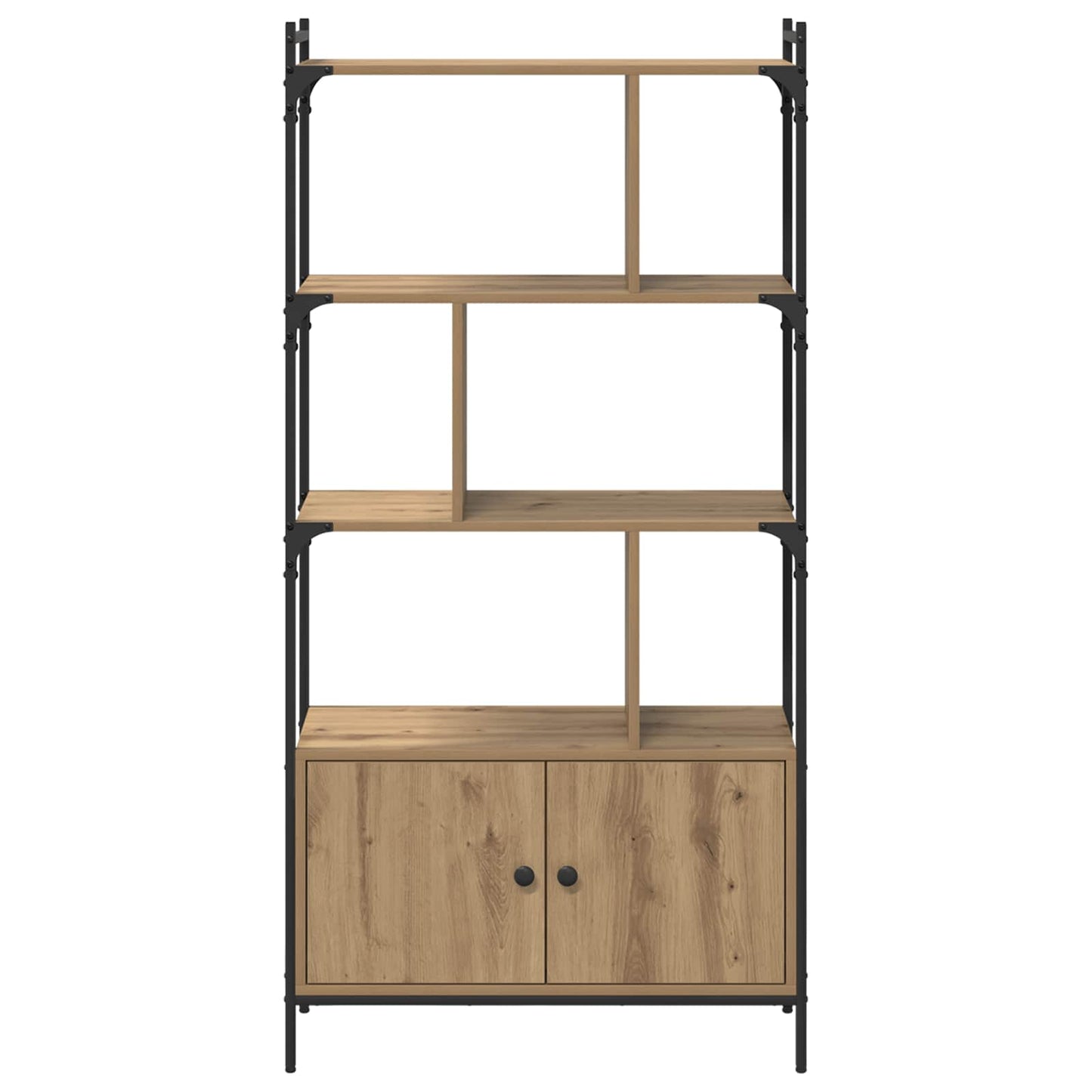 Bücherregal 6 Ebenen 76,5 x 30 x 154,5 cm Holzwerkstoff