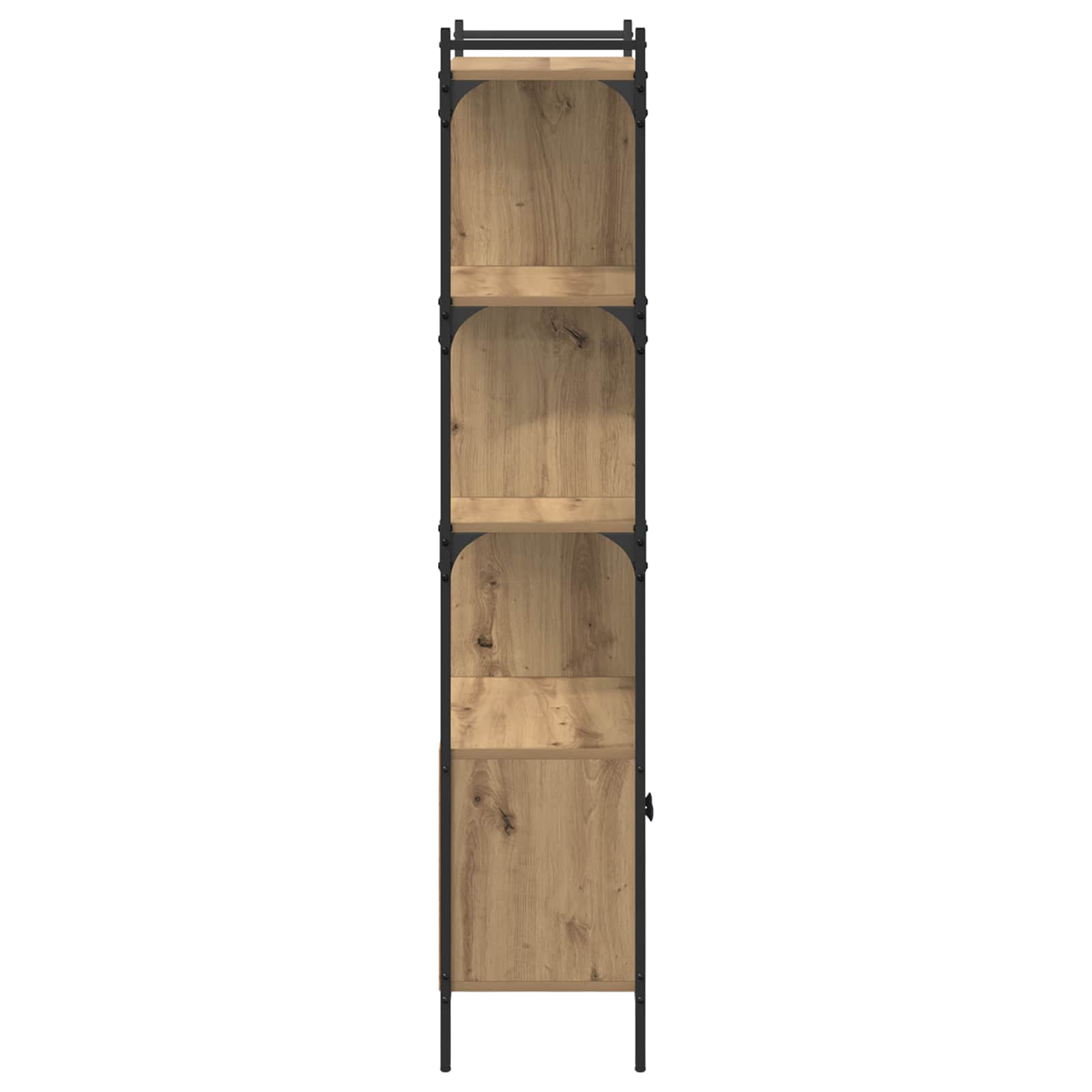 Bücherregal 6 Ebenen 76,5 x 30 x 154,5 cm Holzwerkstoff