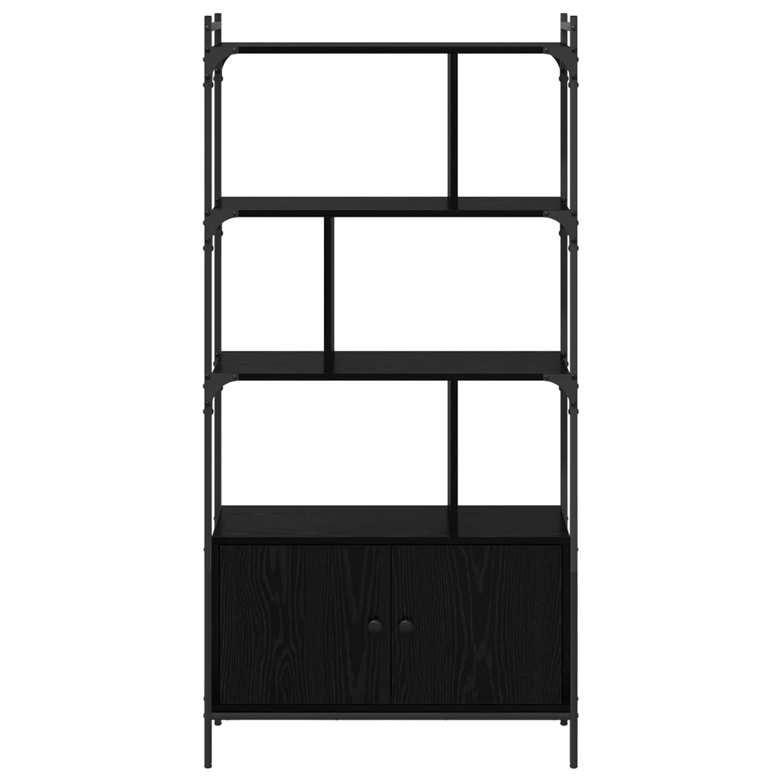 Bücherregal 6 Ebenen 76,5 x 30 x 154,5 cm Holzwerkstoff