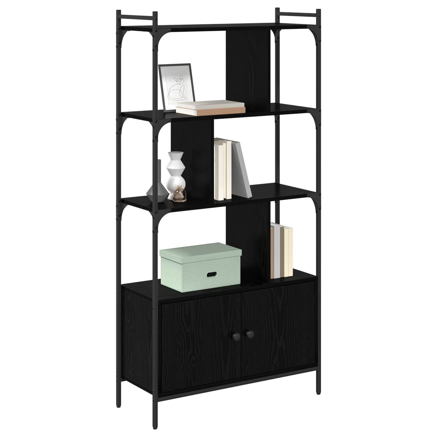 Bücherregal 6 Ebenen 76,5 x 30 x 154,5 cm Holzwerkstoff
