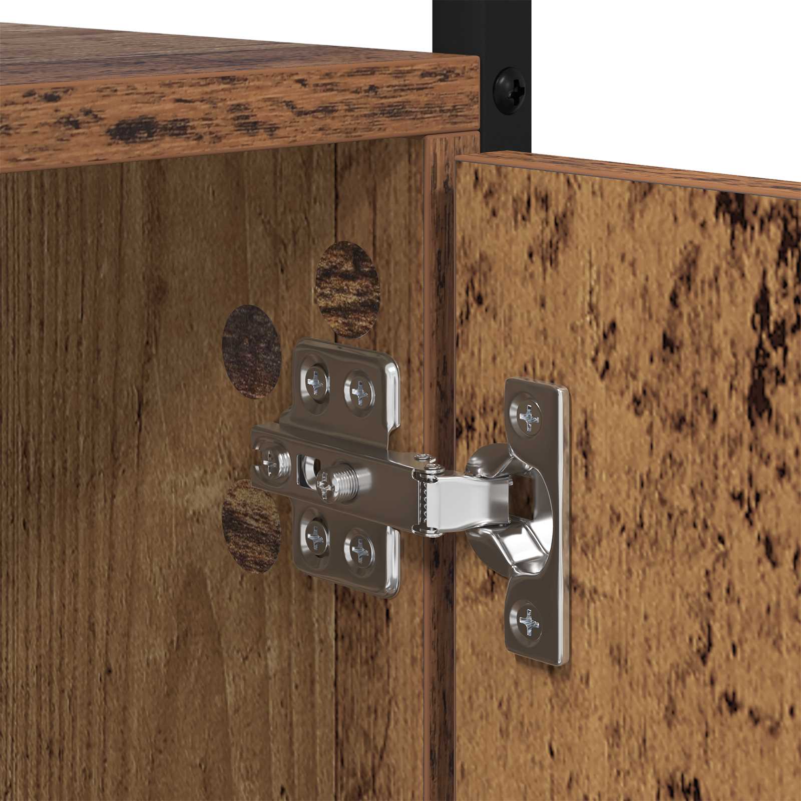 Bücherregal 6 Ebenen 44,5 x 30 x 154,5 cm Holzwerkstoff Altholz