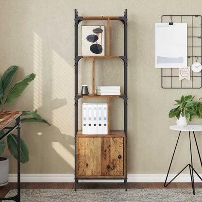 Bücherregal 6 Ebenen 44,5 x 30 x 154,5 cm Holzwerkstoff Altholz