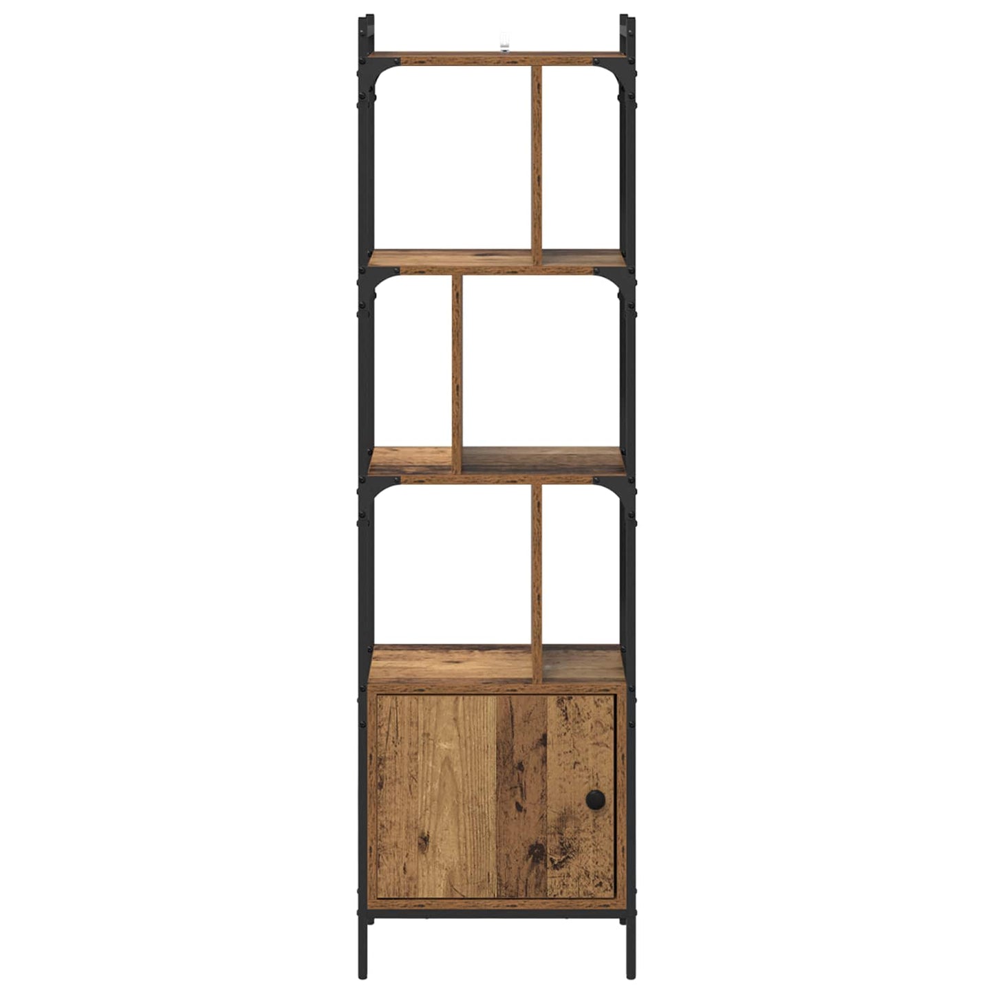 Bücherregal 6 Ebenen 44,5 x 30 x 154,5 cm Holzwerkstoff Altholz