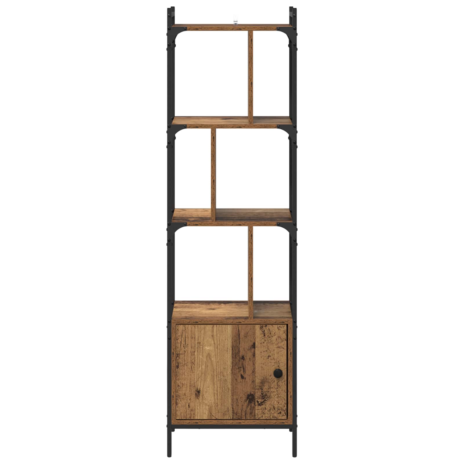 Bücherregal 6 Ebenen 44,5 x 30 x 154,5 cm Holzwerkstoff Altholz