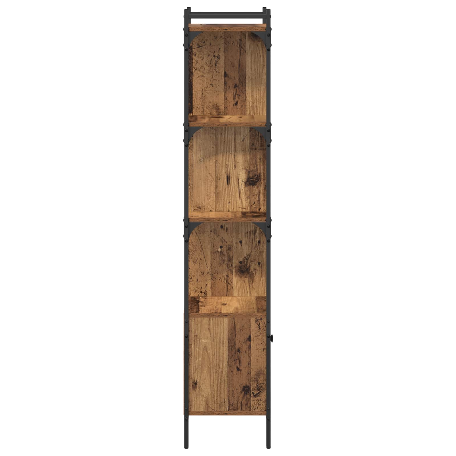 Bücherregal 6 Ebenen 44,5 x 30 x 154,5 cm Holzwerkstoff Altholz