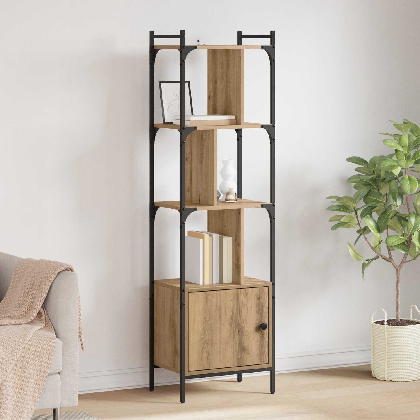 Bücherregal 6 Ebenen 44,5 x 30 x 154,5 cm Holzwerkstoff