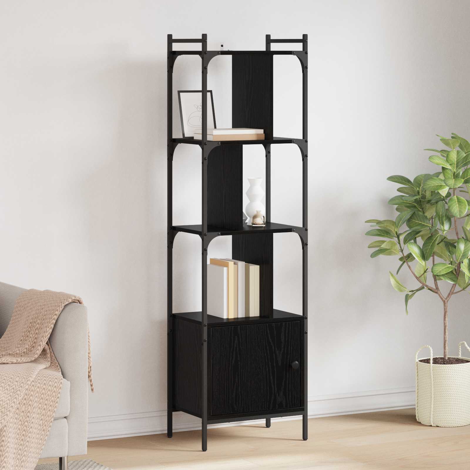 Bücherregal 6 Ebenen 44,5 x 30 x 154,5 cm Holzwerkstoff