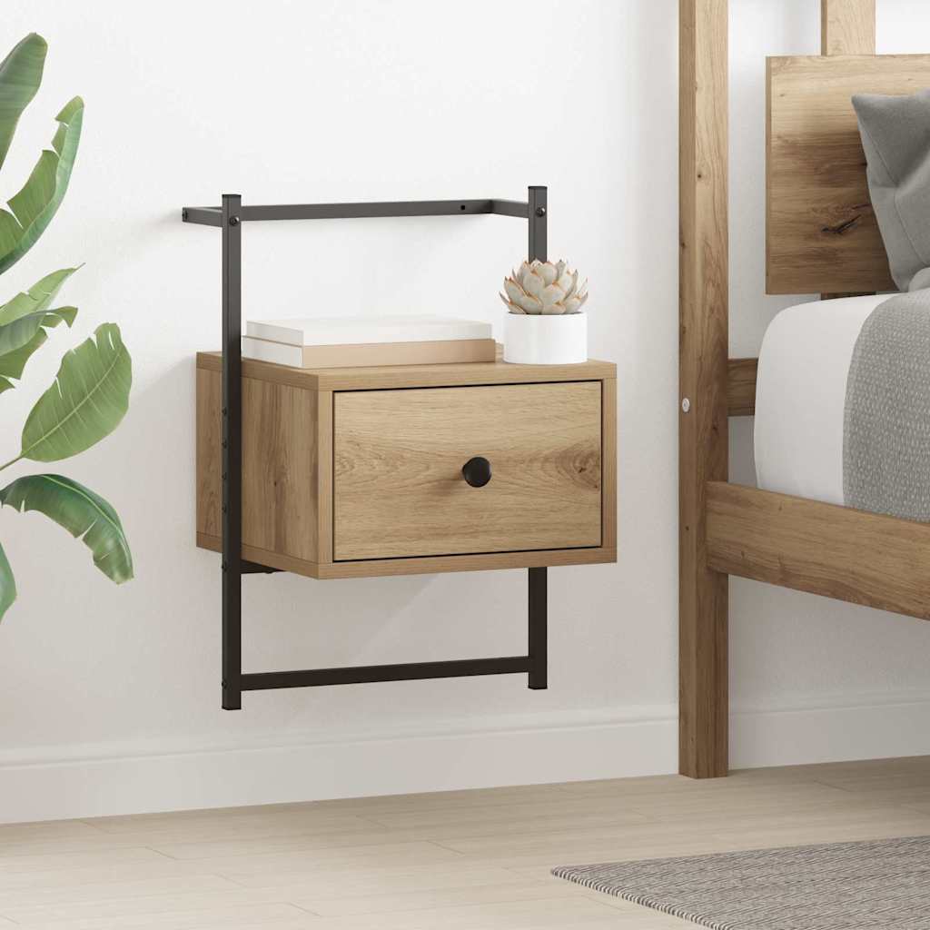 Nachttisch 2 Stk. Artisan-Eiche 35 x 30 x 51 cm Holzwerkstoff