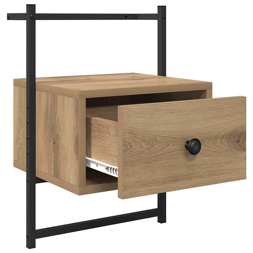 Nachttisch 2 Stk. Artisan-Eiche 35 x 30 x 51 cm Holzwerkstoff