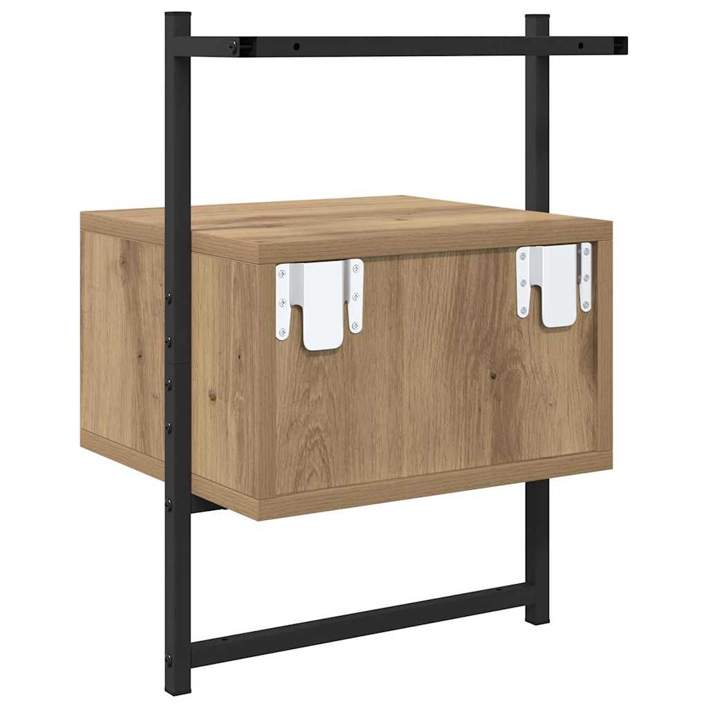 Nachttisch 2 Stk. Artisan-Eiche 35 x 30 x 51 cm Holzwerkstoff