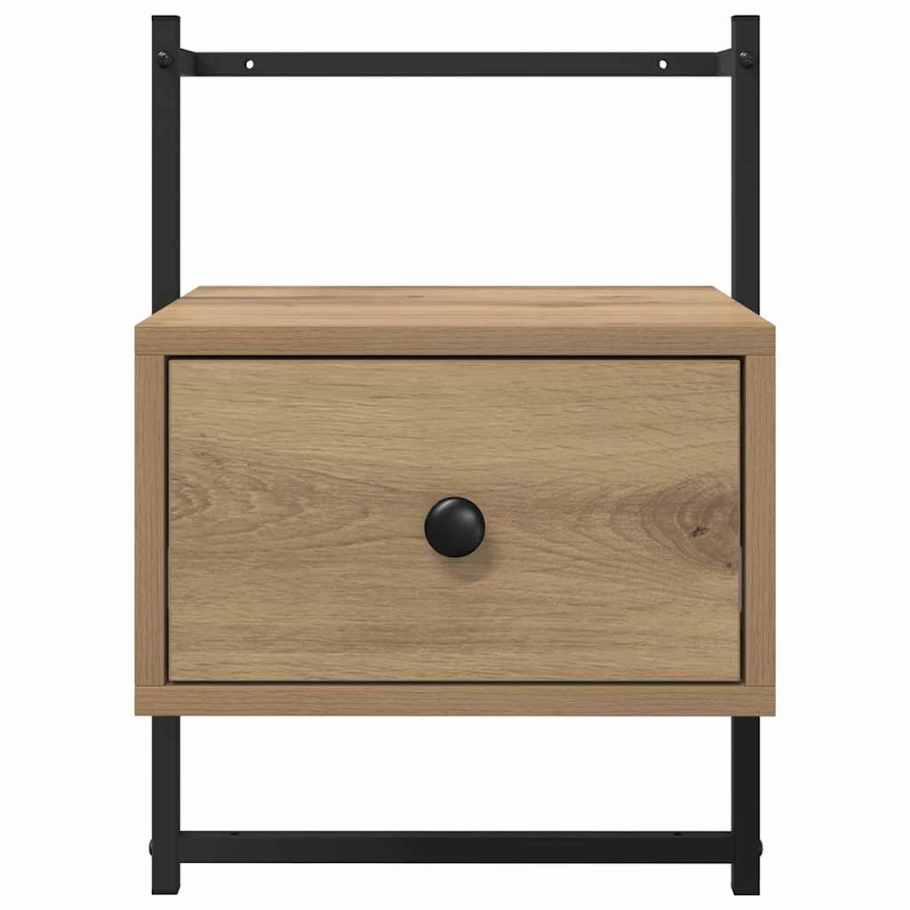 Nachttisch 2 Stk. Artisan-Eiche 35 x 30 x 51 cm Holzwerkstoff