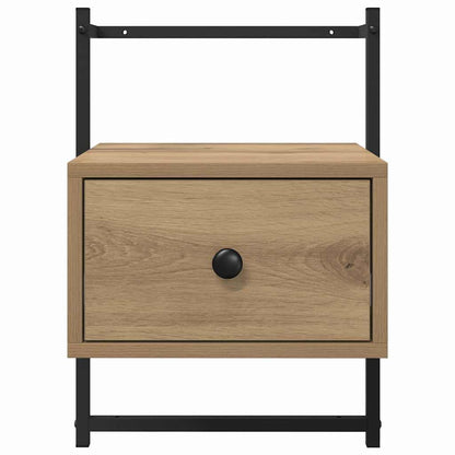 Nachttisch 2 Stk. Artisan-Eiche 35 x 30 x 51 cm Holzwerkstoff