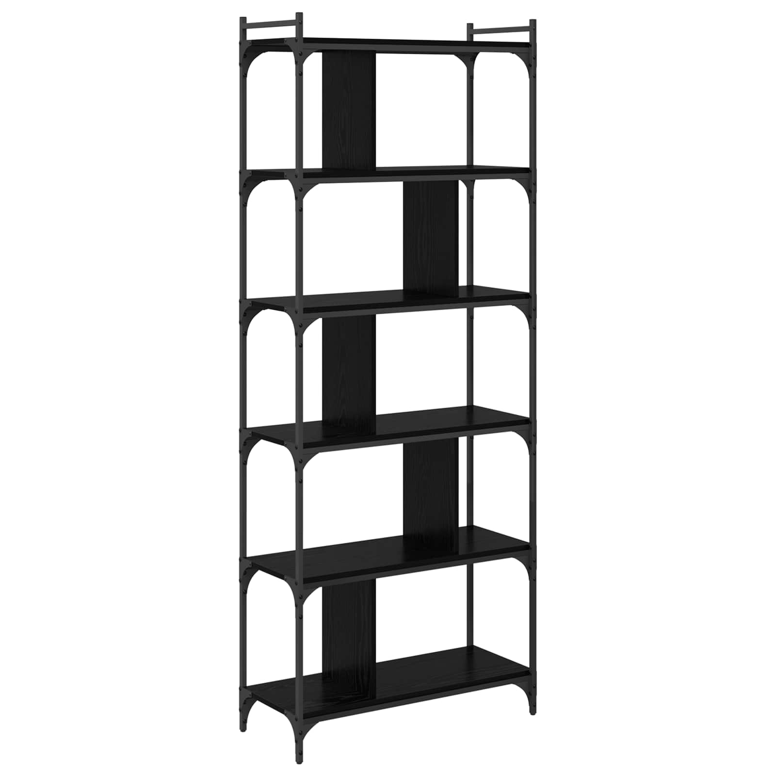 Bücherregal 5 Ebenen 76 x 32 x 192 cm Holzwerkstoff