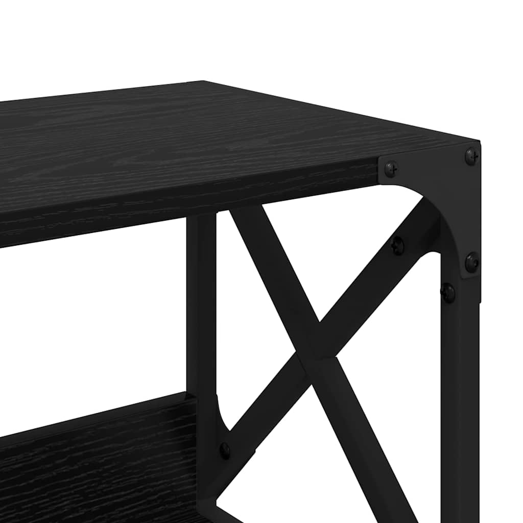 Druckerständer Schwarz Eichen-Optik 44 x 26 x 31,5 cm