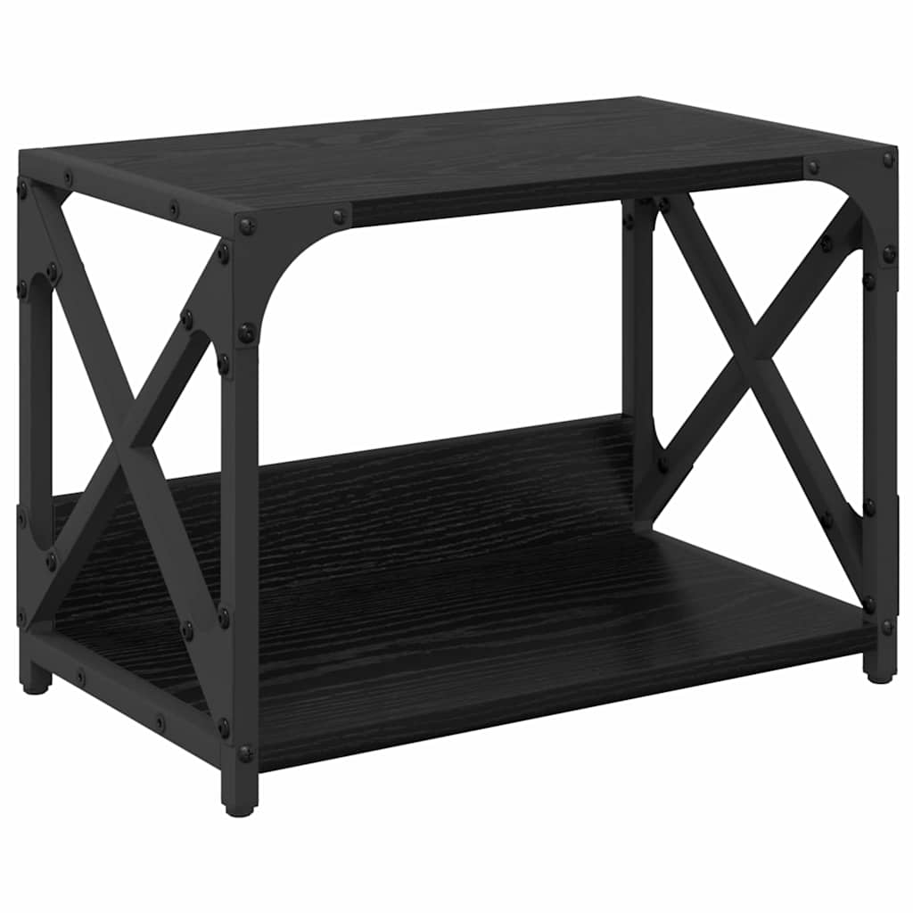 Druckerständer Schwarz Eichen-Optik 44 x 26 x 31,5 cm