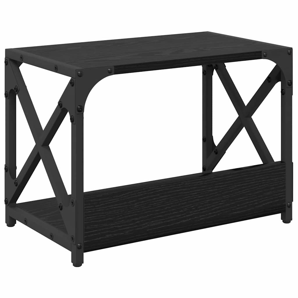 Druckerständer Schwarz Eichen-Optik 44 x 26 x 31,5 cm