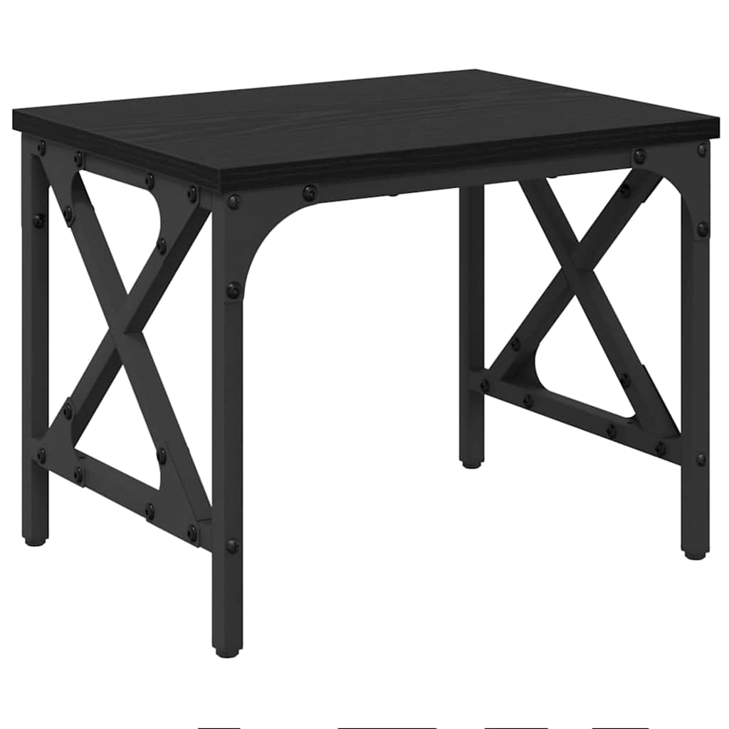 Druckerständer Schwarz Eichen-Optik 40 x 30 x 31 cm