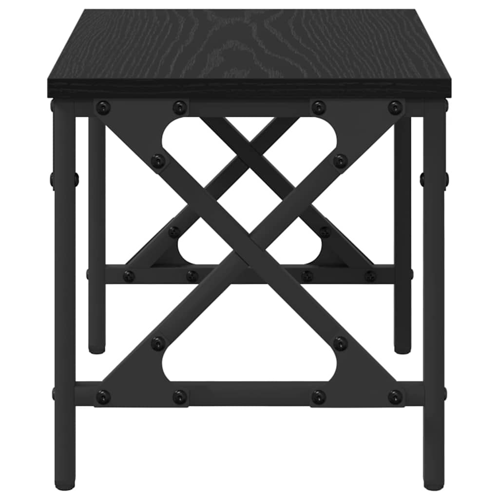 Druckerständer Schwarz Eichen-Optik 40 x 30 x 31 cm