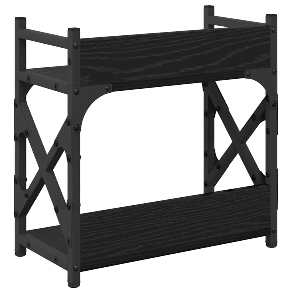 Druckerständer Schwarz Eichen-Optik 40 x 20 x 40 cm