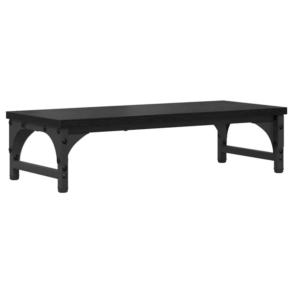 Monitor Halterung Schwarz Eichen-Optik 55 x 23 x 14 cm