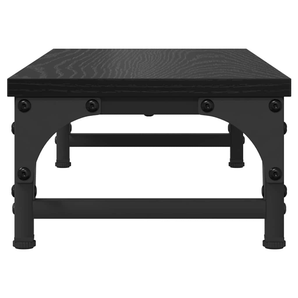 Monitor Halterung Schwarz Eichen-Optik 55 x 23 x 14 cm