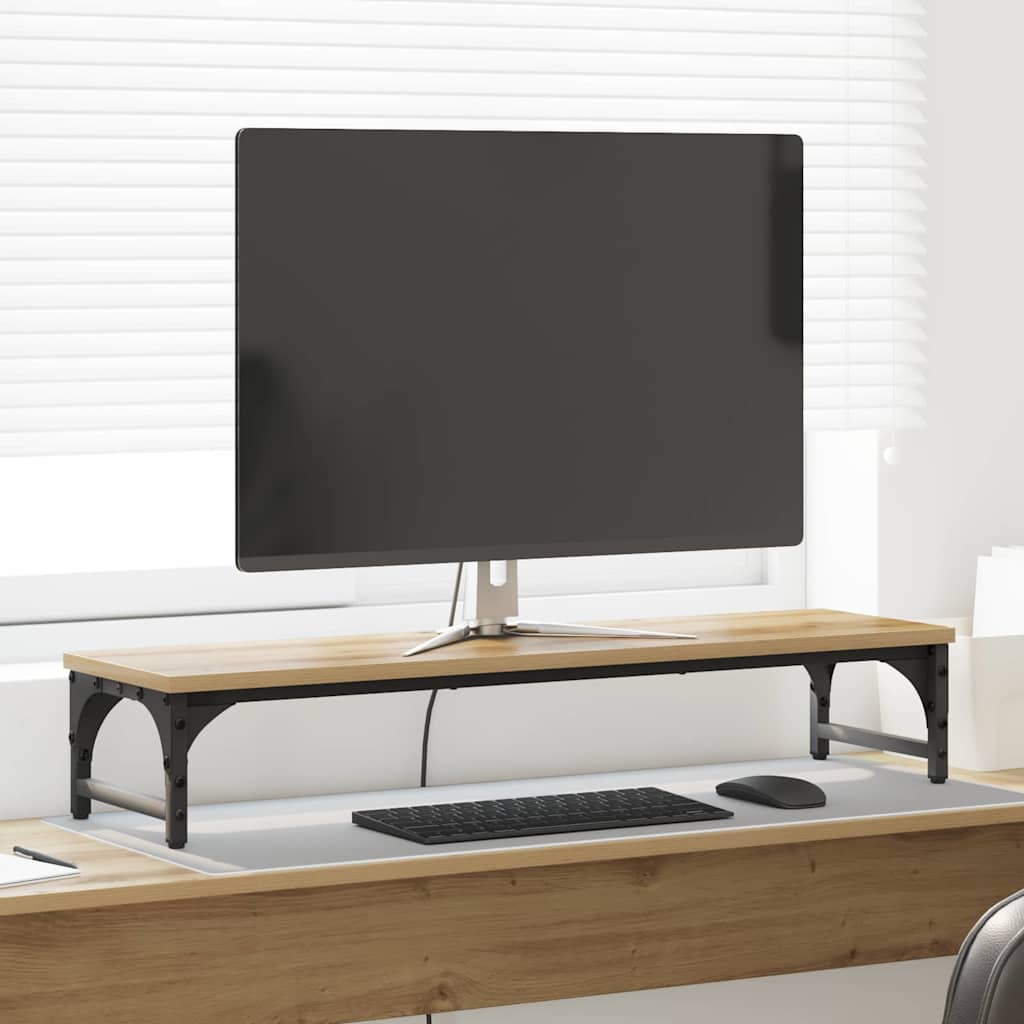 Monitor Halterung Artisan-Eiche 85 x 23 x 15,5 cm Holzwerkstoff