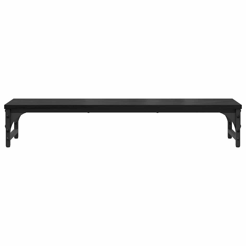 Monitor Halterung Schwarz Eichen-Optik 85 x 23 x 15,5 cm