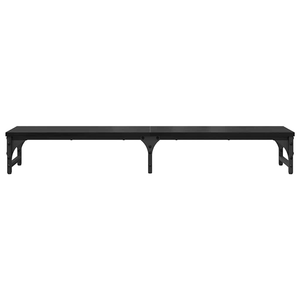 Monitor Halterung Schwarz Eichen-Optik 105 x 23 x 15,5 cm