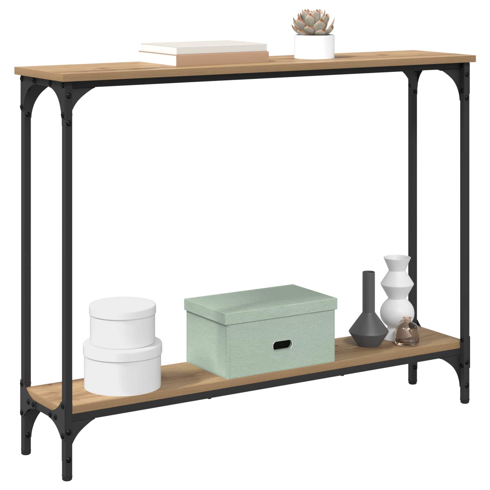 Konsolentisch Artisan-Eiche 100 x 22,5 x 75 cm Holzwerkstoff